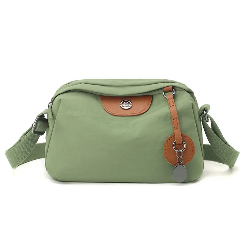 Green Leather Crossbody Bag for Women Large Capacity - Image 2