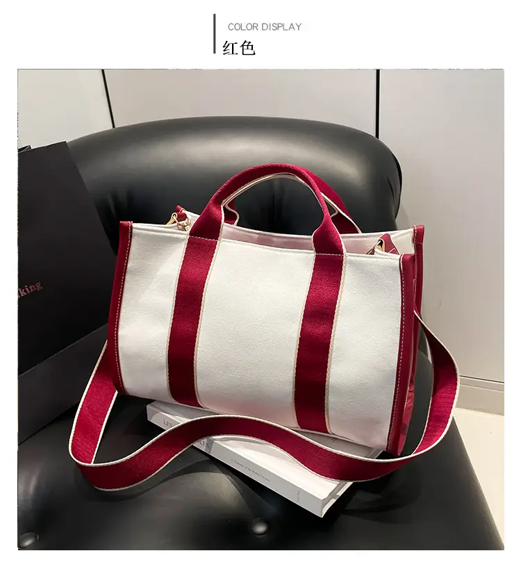 2024 Women's White Black Striped Shoulder Crossbody Bag — feature 13
