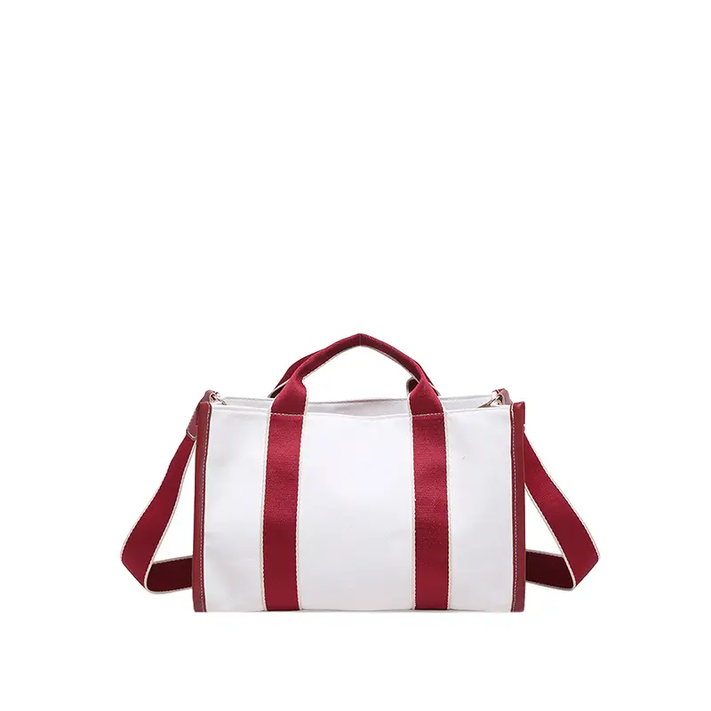 2024 Women's White Black Striped Shoulder Crossbody Bag - Image 2