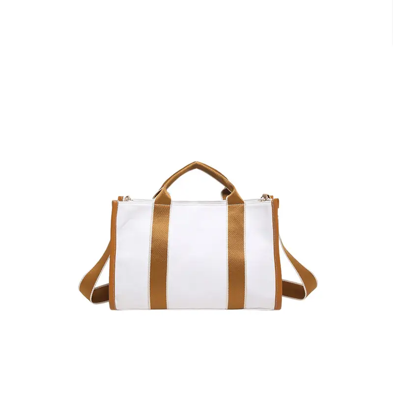 2024 Women's White Black Striped Shoulder Crossbody Bag - Image 4