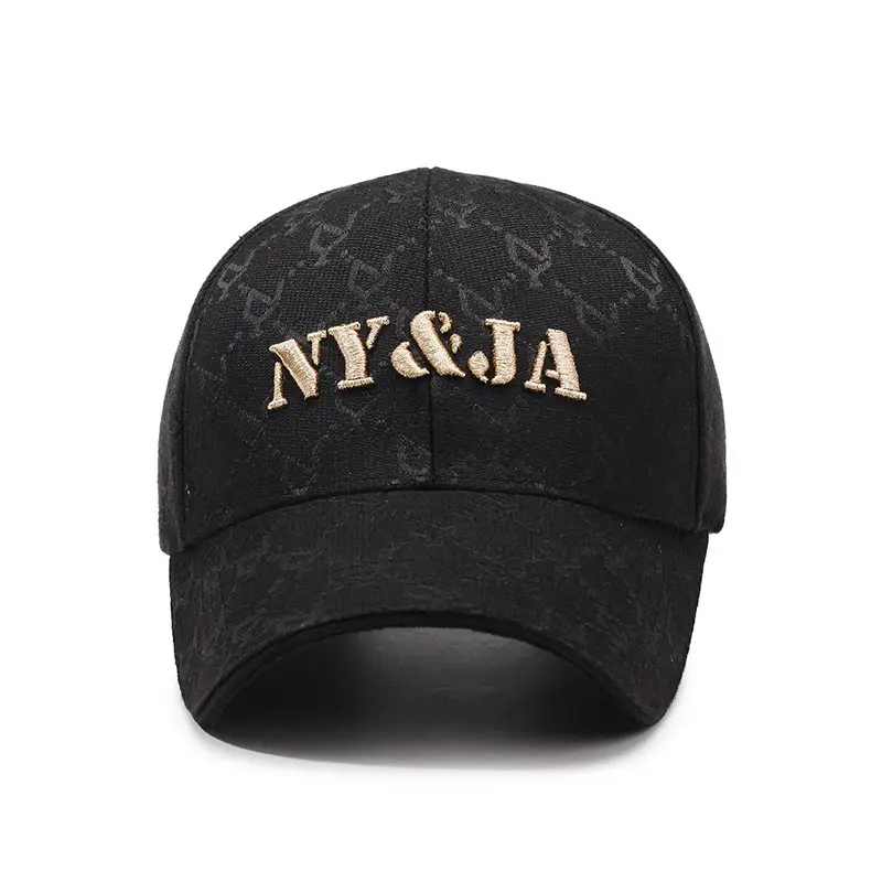 NY&JA Men's Black Embroidered Baseball Cap - Image 8