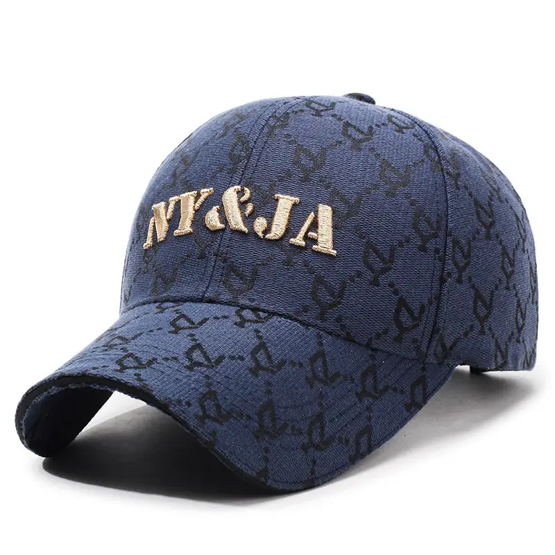 NY&JA Men's Black Embroidered Baseball Cap - Image 4