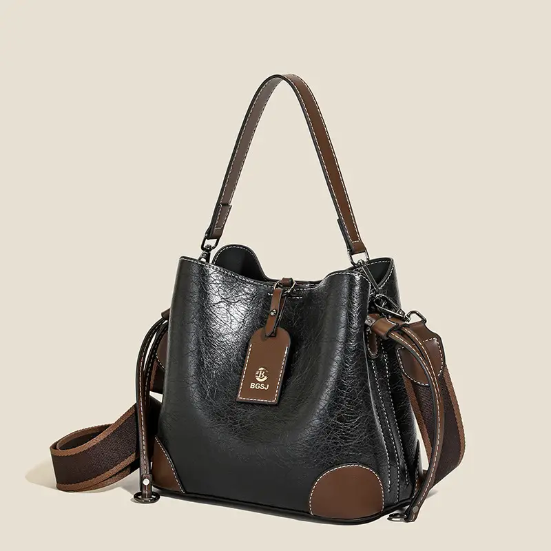 Brown Leather One-Shoulder Crossbody Bag for Women - Image 5