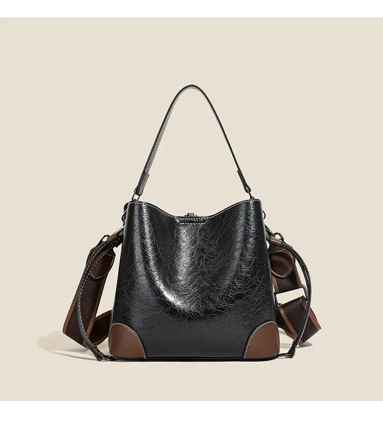 Brown Leather One-Shoulder Crossbody Bag for Women — feature 11