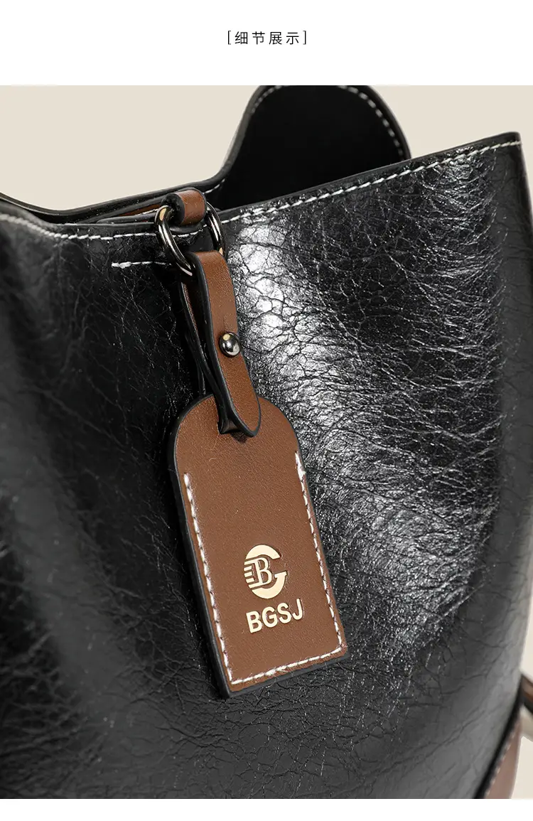 Brown Leather One-Shoulder Crossbody Bag for Women — feature 6