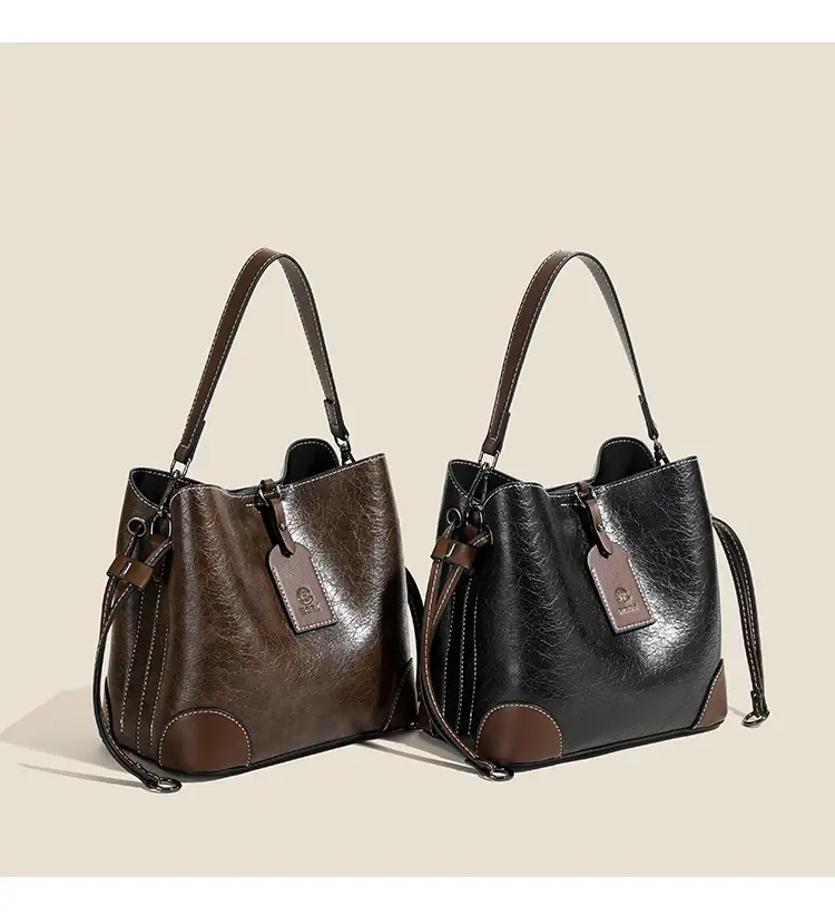 Brown Leather One-Shoulder Crossbody Bag for Women — feature 8
