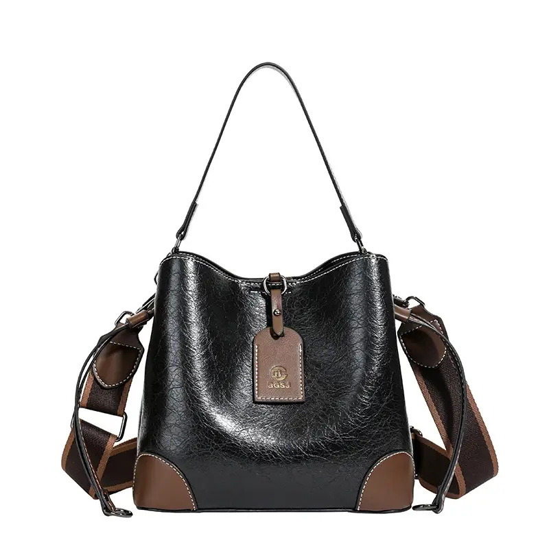 Brown Leather One-Shoulder Crossbody Bag for Women - Image 2