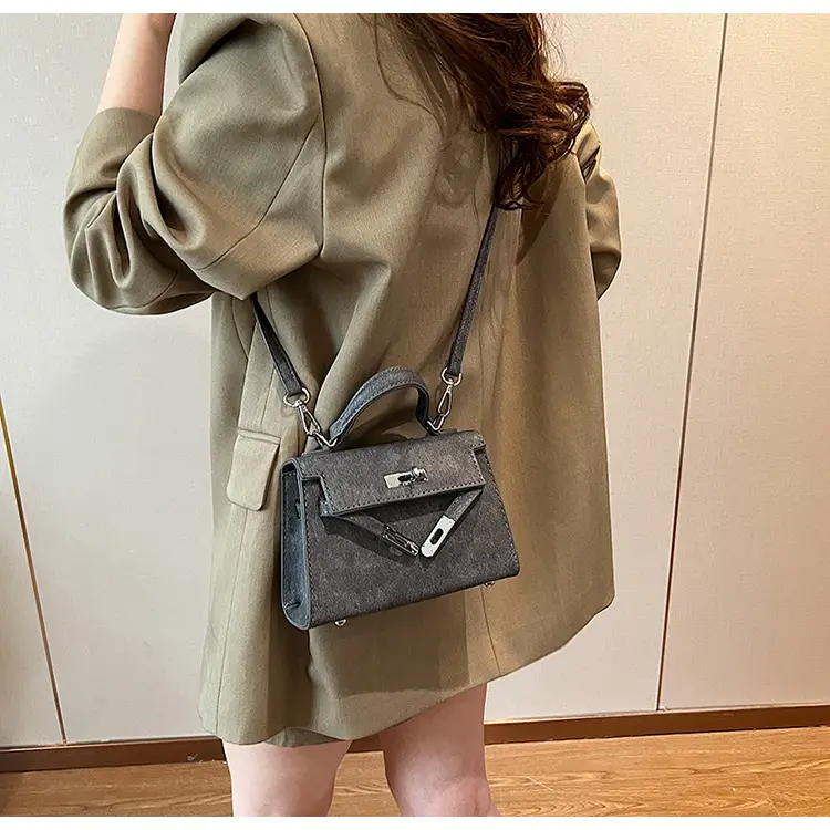 Women's Blue Leather Shoulder Bag 2025 Winter Trendy — feature 27
