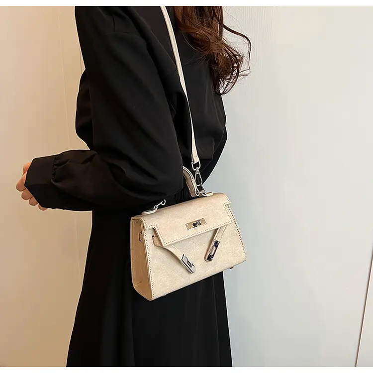 Women's Blue Leather Shoulder Bag 2025 Winter Trendy — feature 34