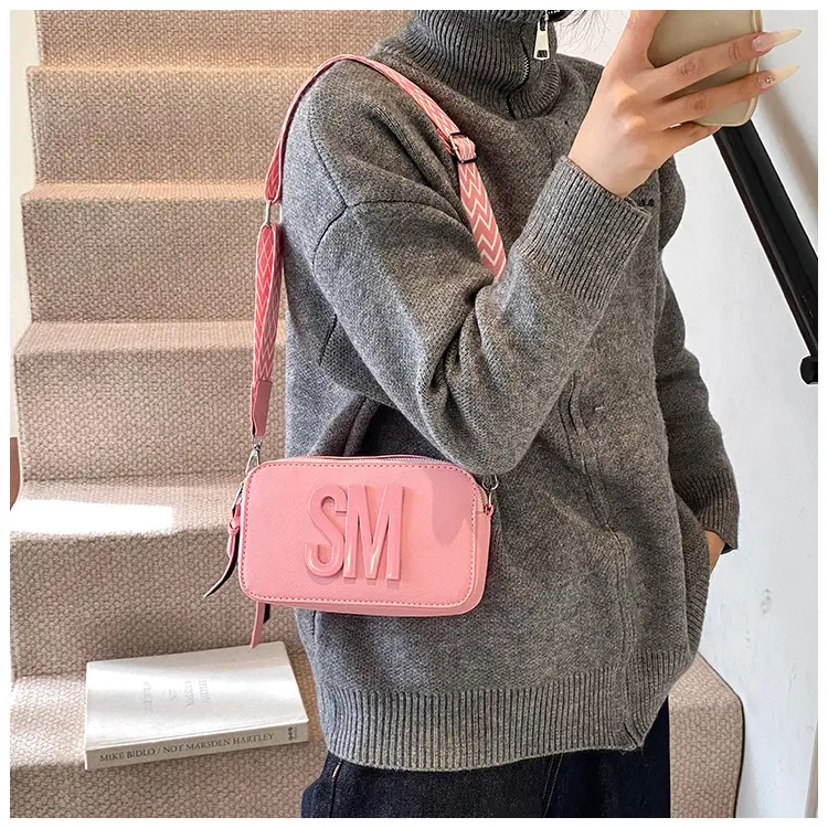 Women's Casual Square Bag with Wide Strap — feature 24