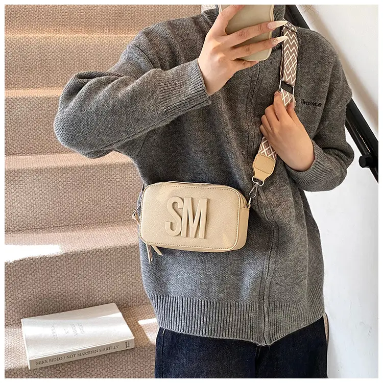 Women's Casual Square Bag with Wide Strap — feature 34