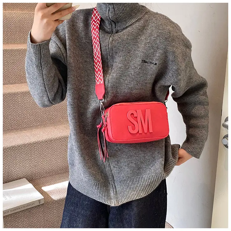 Women's Casual Square Bag with Wide Strap — feature 39