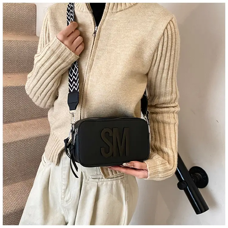 Women's Casual Square Bag with Wide Strap — feature 43