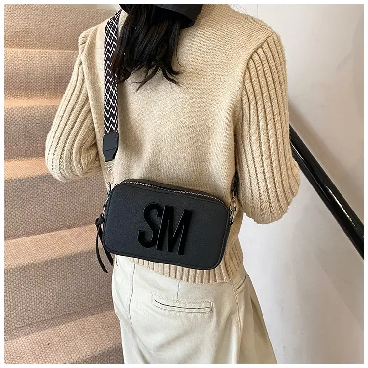Women's Casual Square Bag with Wide Strap — feature 46