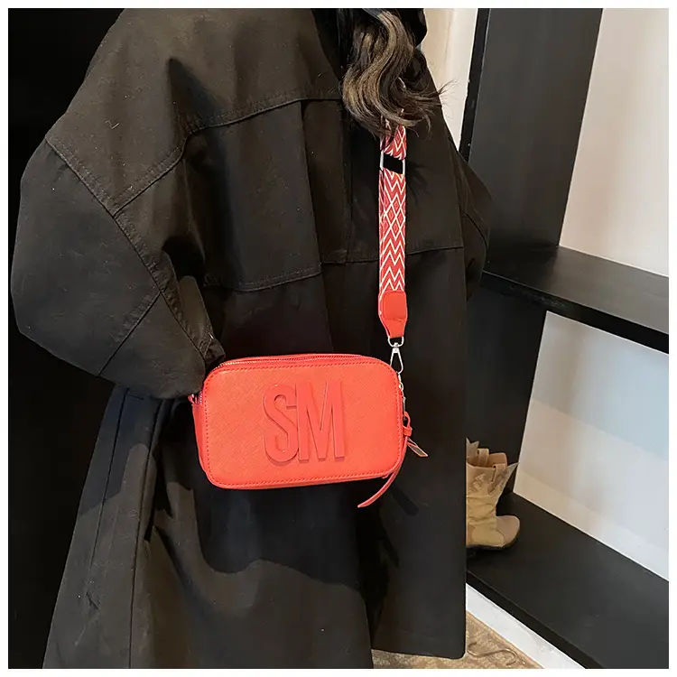 Women's Casual Square Bag with Wide Strap — feature 48