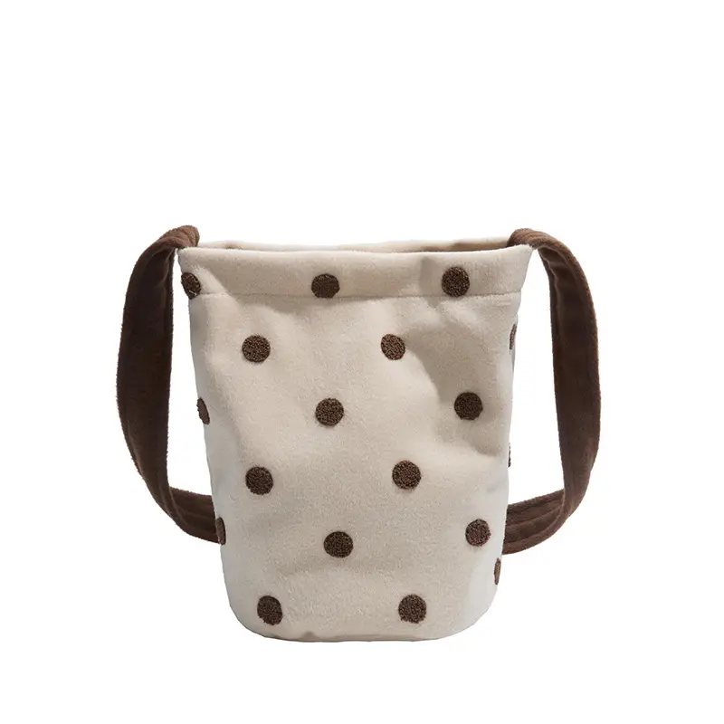Women's Polka Dot Shoulder Bag Winter Commute Large - Image 7