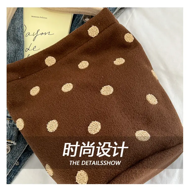 Women's Polka Dot Shoulder Bag Winter Commute Large — feature 10