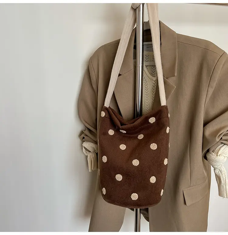 Women's Polka Dot Shoulder Bag Winter Commute Large — feature 13