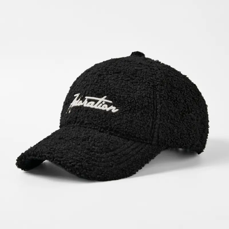 Winter Embroidered Logo Cap with Fleece Hood - Image 2