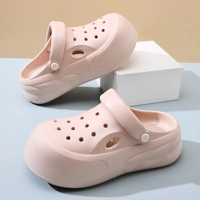 Hole Shoes Women's Summer Beach Non-stinky Feet Baotou Slippers EVA All-match Wear-resistant Non-slip High-end Sandals - Image 6