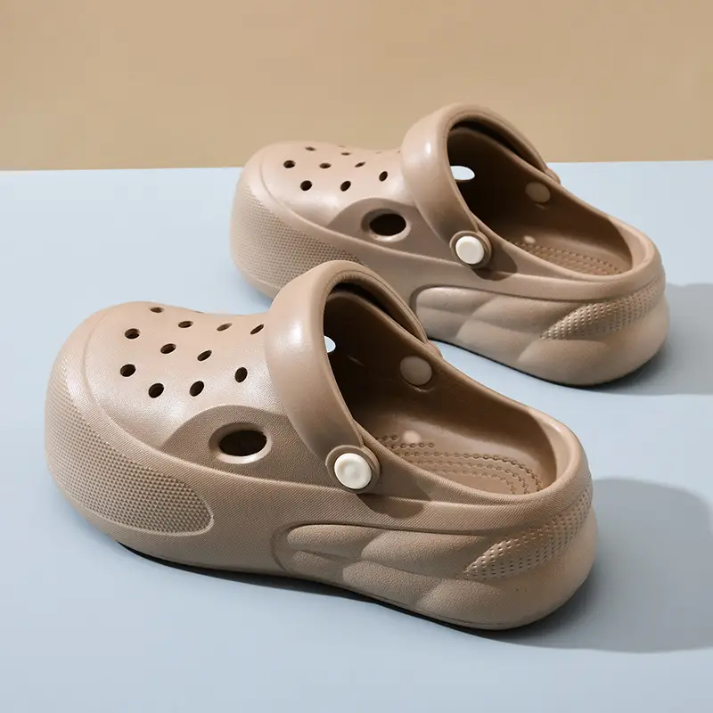 Hole Shoes Women's Summer Beach Non-stinky Feet Baotou Slippers EVA All-match Wear-resistant Non-slip High-end Sandals - Image 7