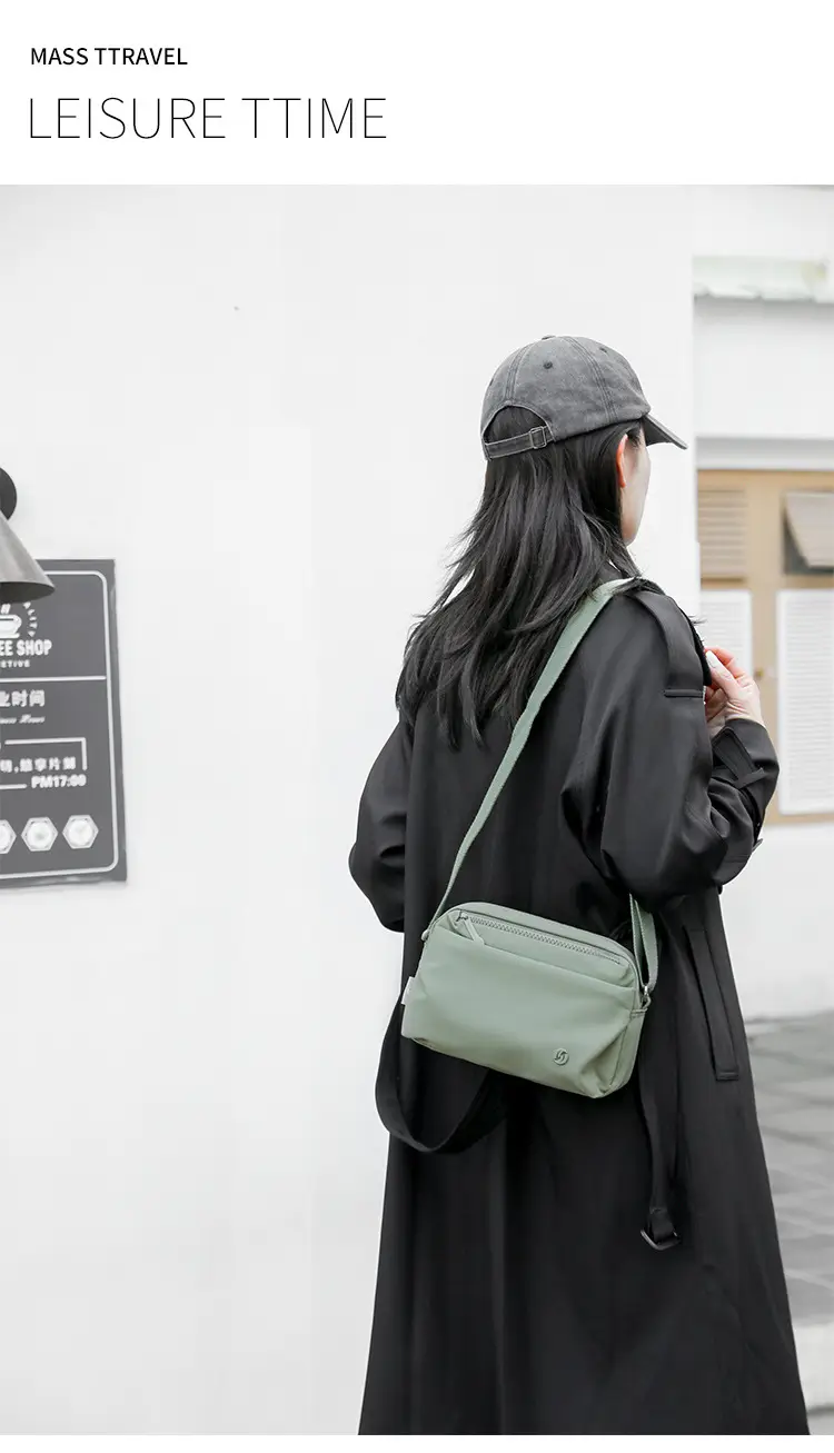 Women's Black Crossbody Bag with Strap — feature 19