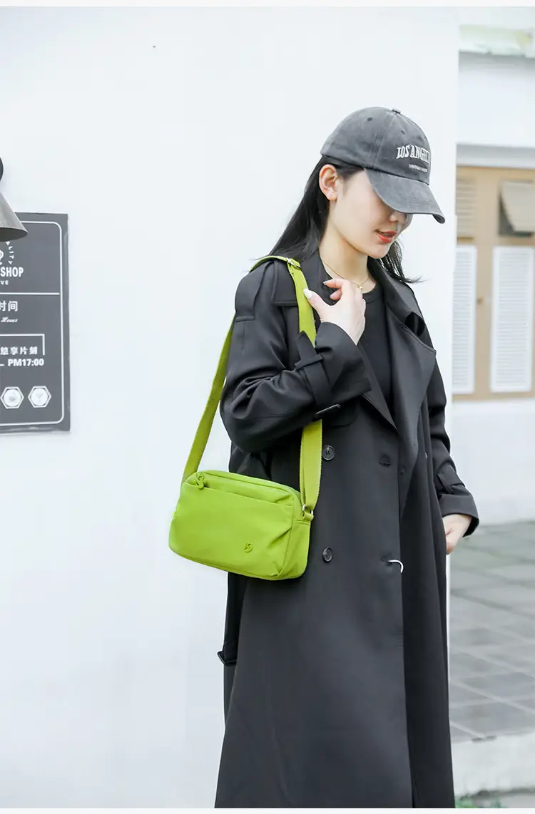 Women's Black Crossbody Bag with Strap — feature 21