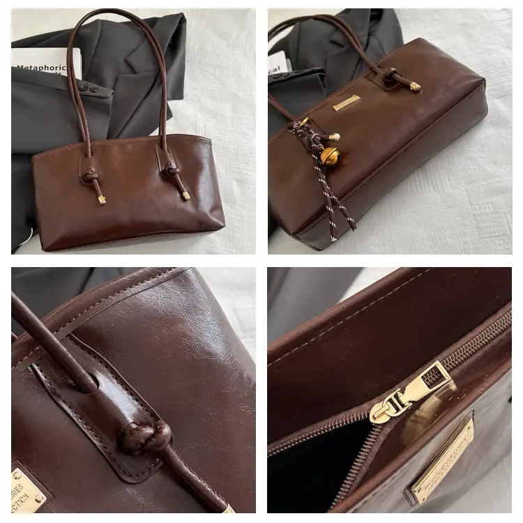 2024 Winter Women's Brown Leather Commuter Bag — feature 8