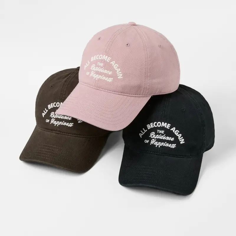 Korean Version Pure Cotton Baseball Cap with English Logo - Image 14