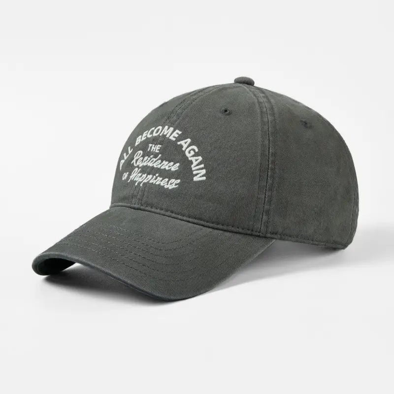 Korean Version Pure Cotton Baseball Cap with English Logo - Image 8