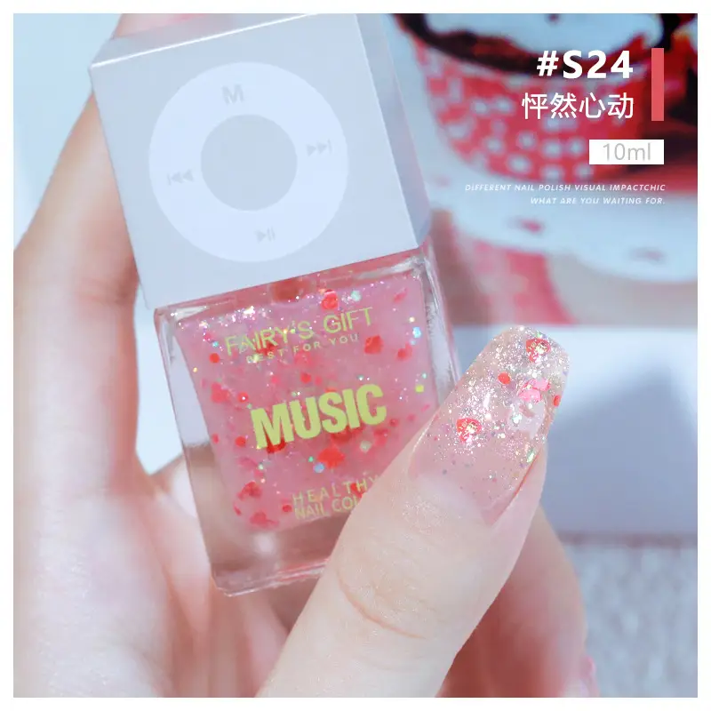 Fruit Fragrance Nail Polish Water Based Baking Free