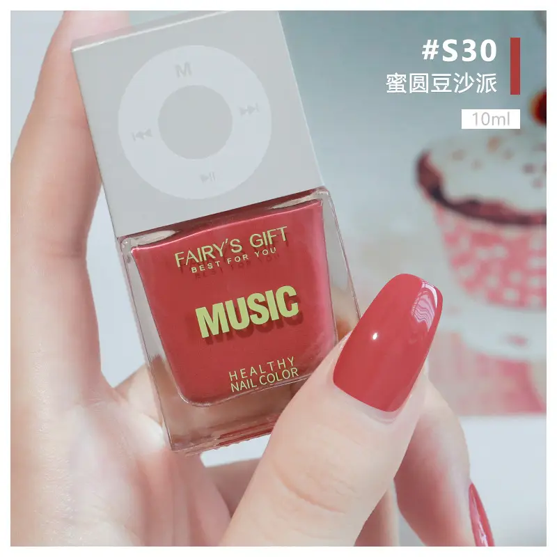 Fruit Fragrance Nail Polish Water Based Baking Free
