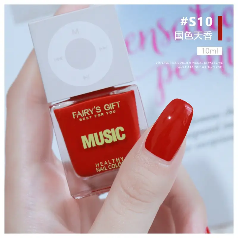 Fruit Fragrance Nail Polish Water Based Baking Free