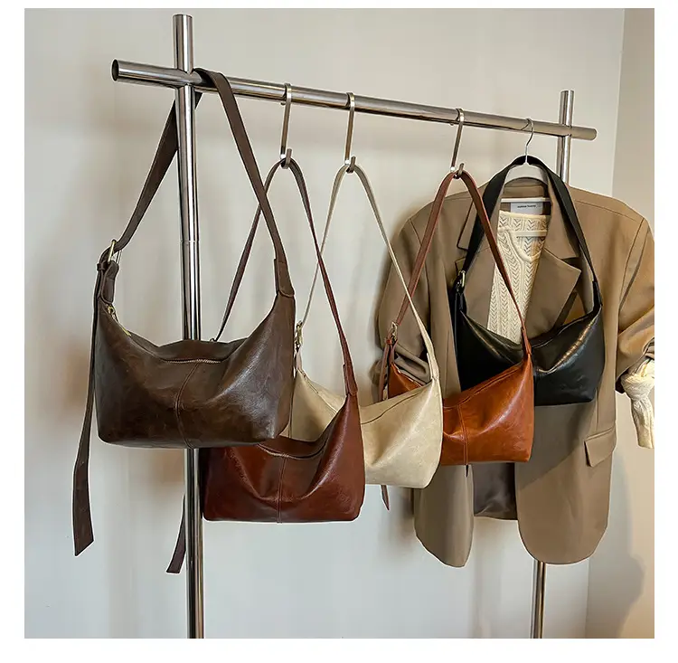 Women's Retro Brown Shoulder Crossbody Bag 2024 — feature 1