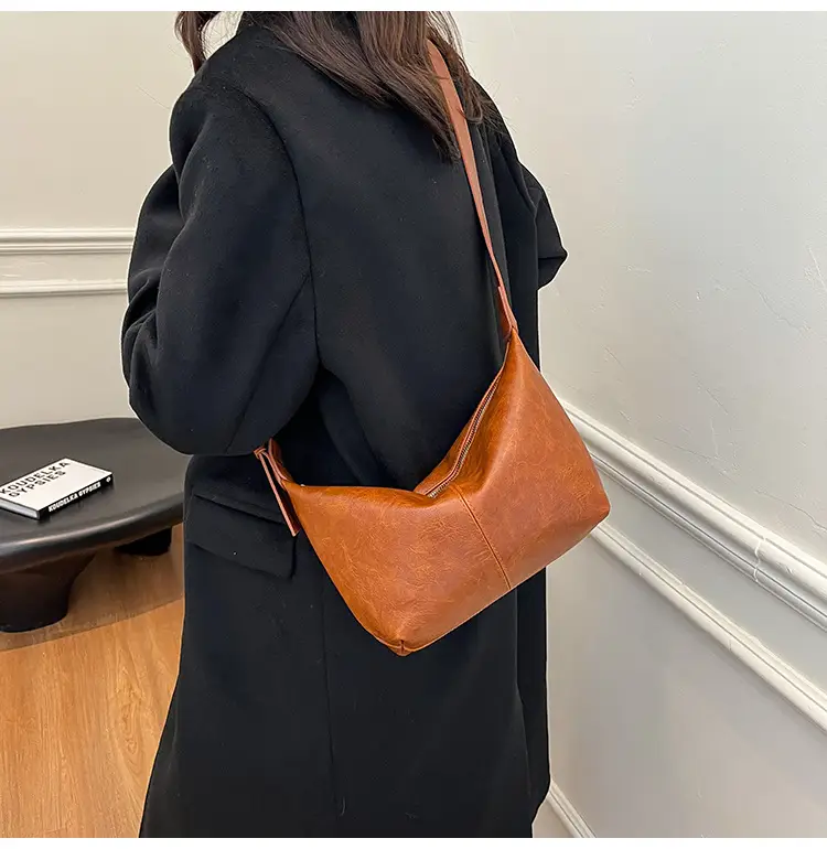 Women's Retro Brown Shoulder Crossbody Bag 2024 — feature 15