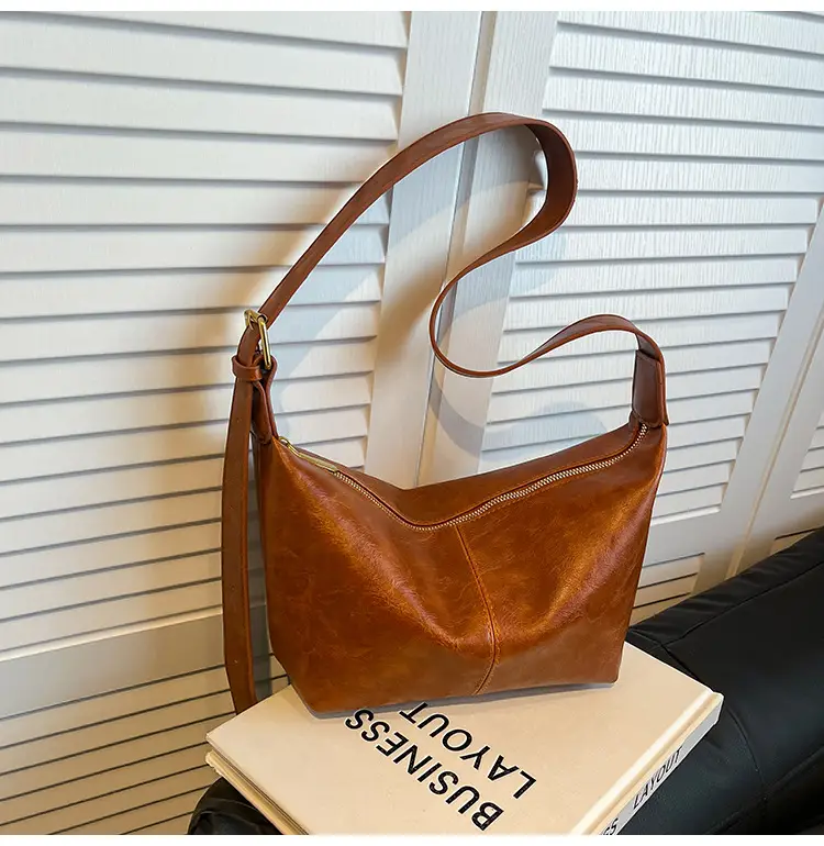 Women's Retro Brown Shoulder Crossbody Bag 2024 — feature 33