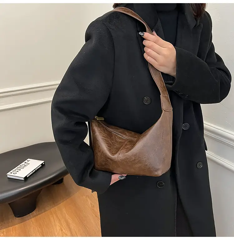 Women's Retro Brown Shoulder Crossbody Bag 2024 — feature 9