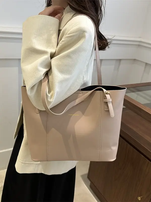 2026 Summer Patchwork Tote Bag Brown New Women