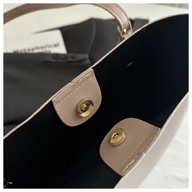 2026 Summer Patchwork Tote Bag Brown New Women — feature 14