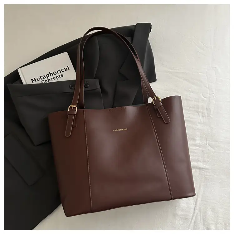 2026 Summer Patchwork Tote Bag Brown New Women — feature 19