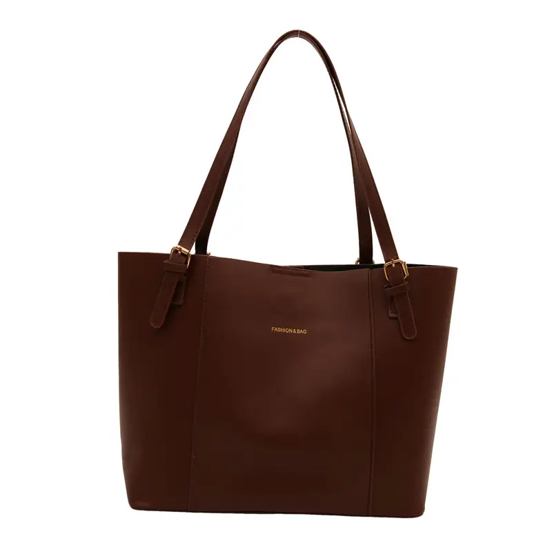 2026 Summer Patchwork Tote Bag Brown New Women