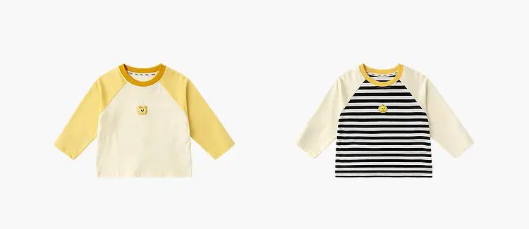 Doodle Baby Raglan Sleeve T-Shirt Spring New Boys Base Shirt — feature 9