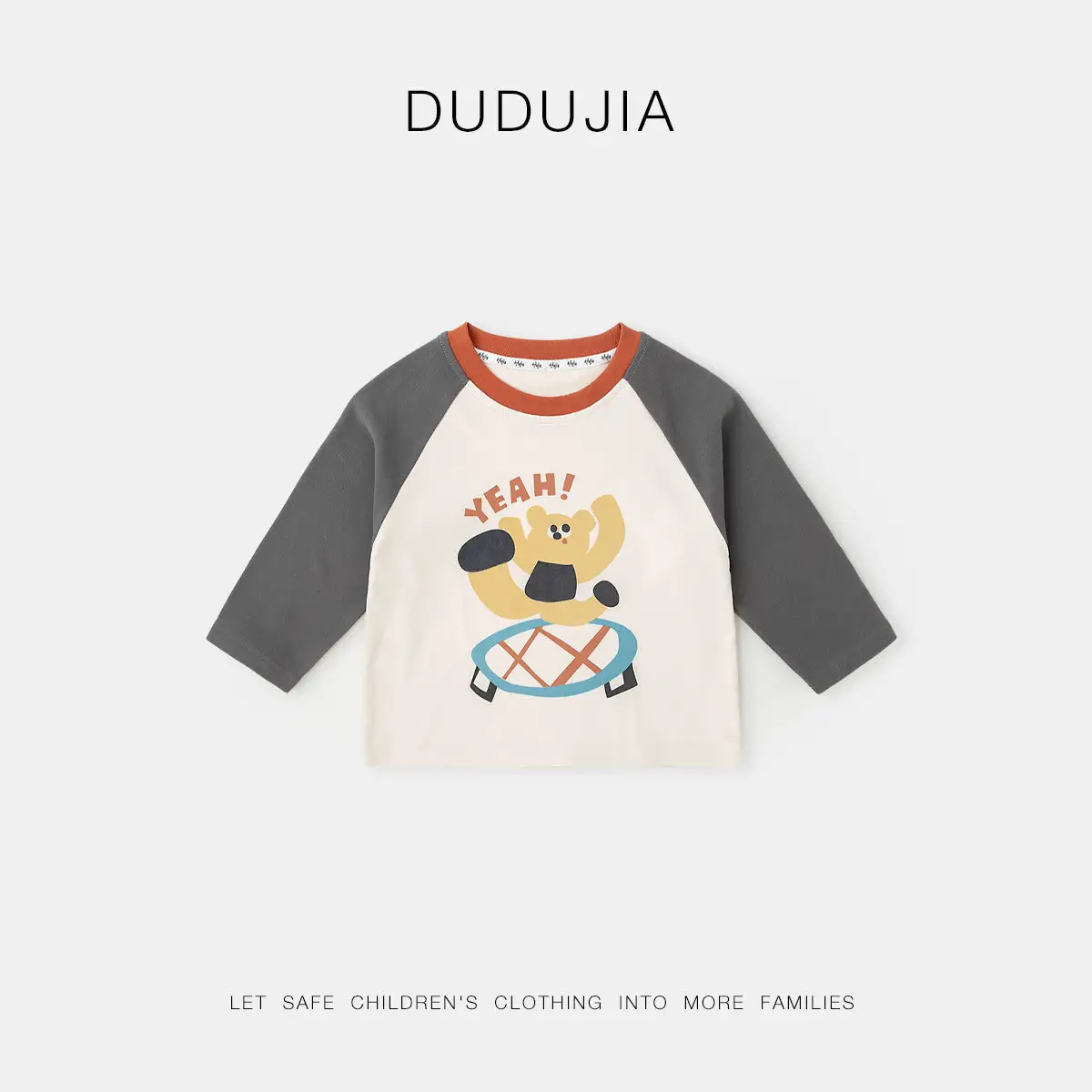 Doodle Baby Raglan Sleeve T-Shirt Spring New Boys Base Shirt - Image 6