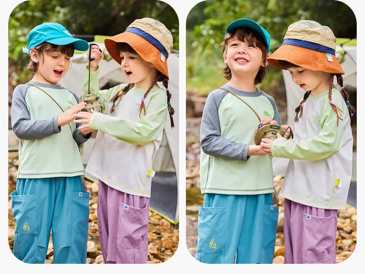 Dudujia Long Sleeve T-Shirt for Boys Green White — feature 14