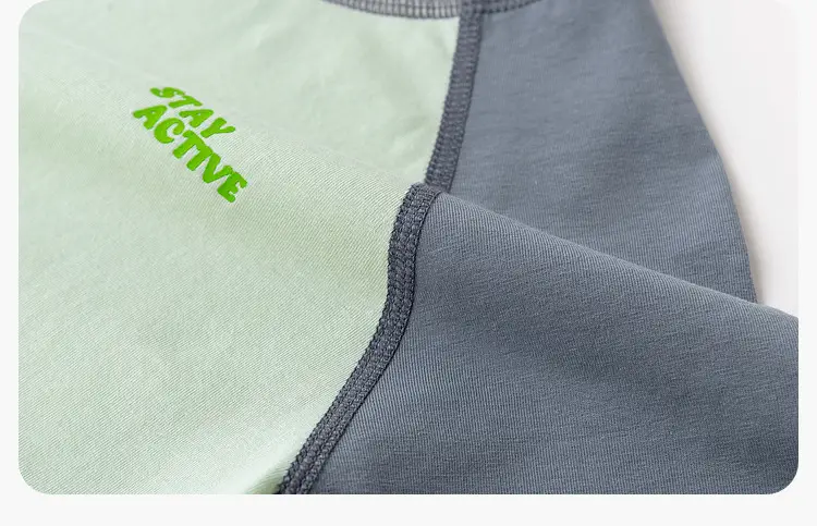 Dudujia Long Sleeve T-Shirt for Boys Green White — feature 18