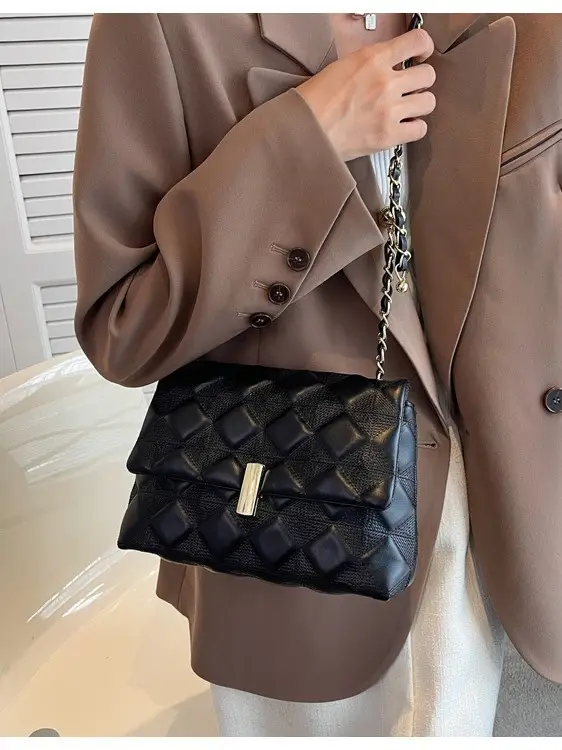 Chanel Style Crossbody Bag Women 2026 Square Small - Image 4