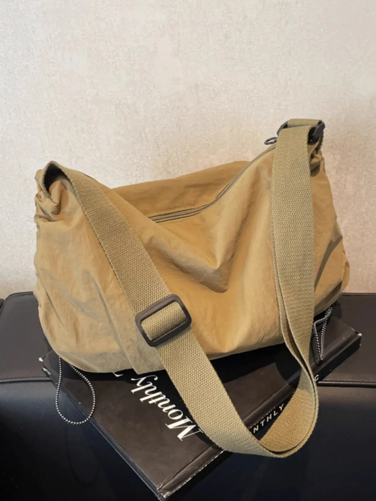 Orange Crossbody Bag for Women Large Capacity Travel Sports - Image 9