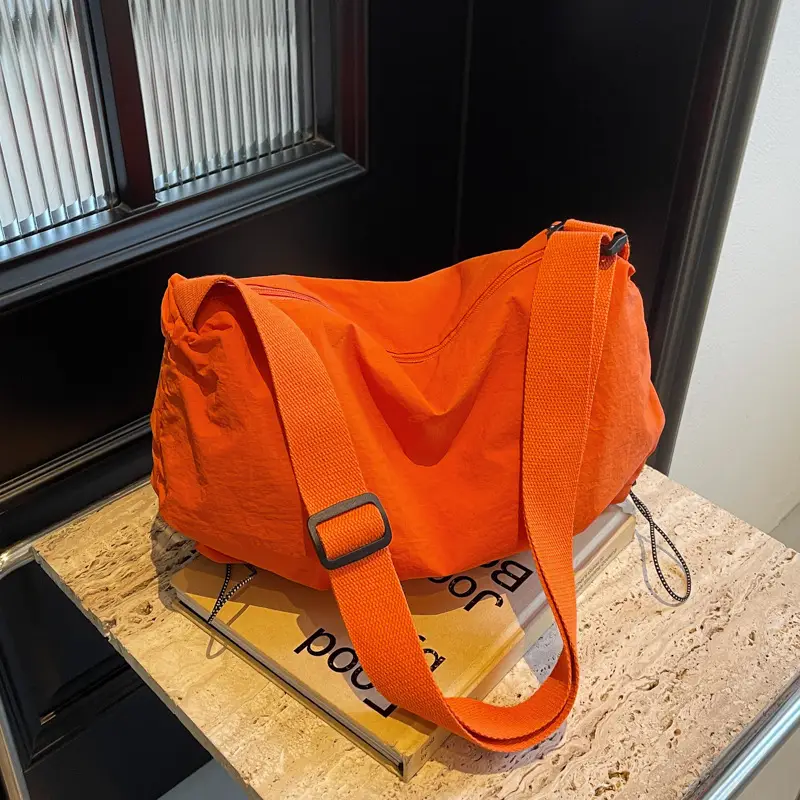 Orange Crossbody Bag for Women Large Capacity Travel Sports - Image 5