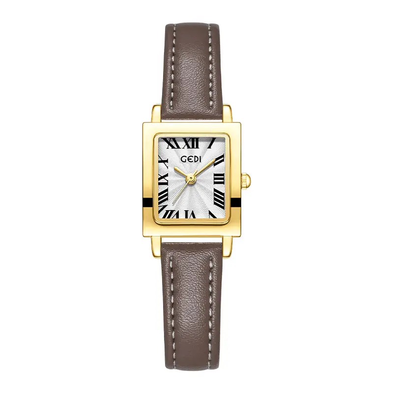 Gold Retro Square Watch for Women Waterproof Quartz - Image 3