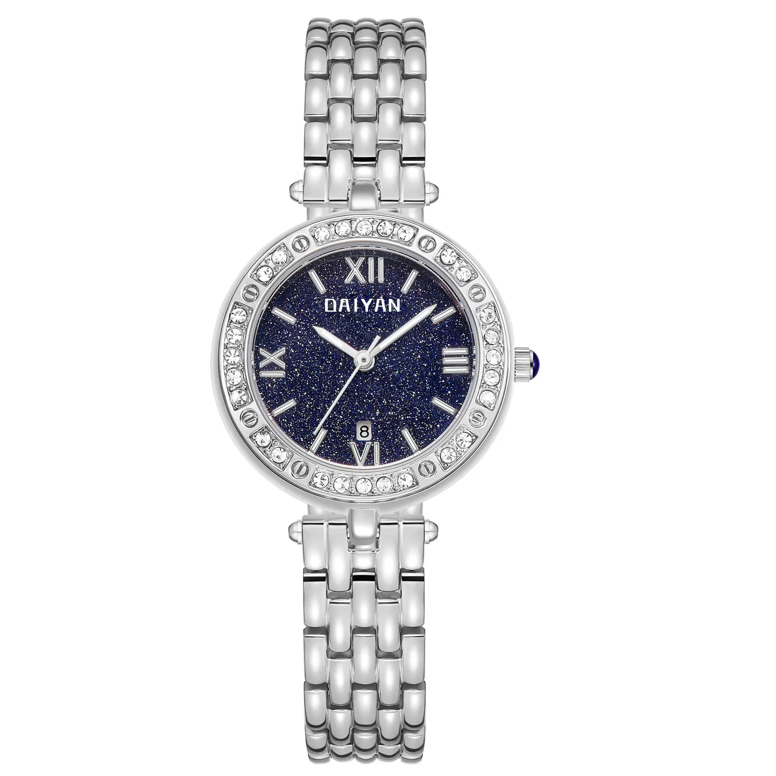 Women's Luxury Rhomboid Watch with Crystal Band - Image 2